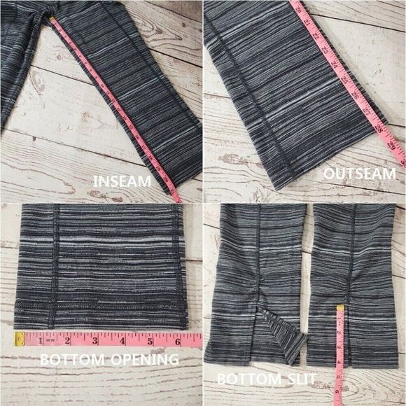 Lululemon Gather & Crow Crop II Womens Size 2 Cyber Black Deep Coal High Rise - Picture 10 of 10